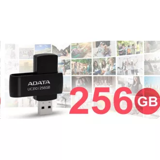 ADATA Flash Disk 256GB UC310, USB 3.2, černá ADATA Flash Disk 256GB UC310, USB 3.2, černá