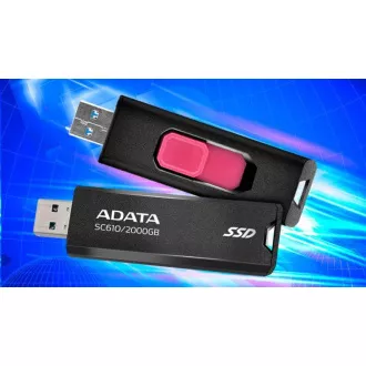 ADATA Externí SSD 500GB SC610, USB-A 3.2, černá ADATA Externí SSD 500GB SC610, USB-A 3.2, černá