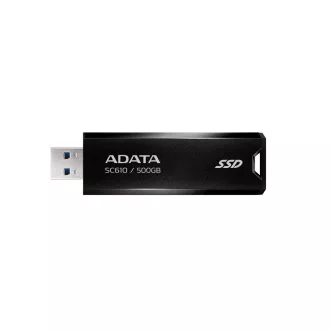 ADATA Externí SSD 500GB SC610, USB-A 3.2, černá ADATA Externí SSD 500GB SC610, USB-A 3.2, černá