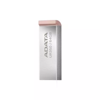 ADATA Flash Disk 64GB UR350, USB 3.2 Dash Drive, kov hnědá ADATA Flash Disk 64GB UR350, USB 3.2 Dash Drive, kov hnědá