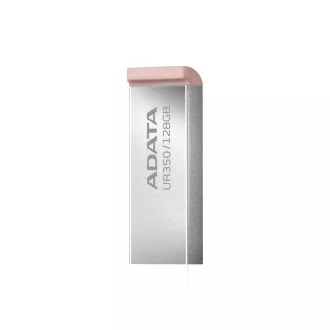 ADATA Flash Disk 128GB UR350, USB 3.2 Dash Drive, kov hnědá