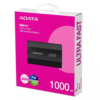 ADATA External SSD 1TB SD810 USB 3.2 USB-C, Černá ADATA External SSD 1TB SD810 USB 3.2 USB-C, Černá