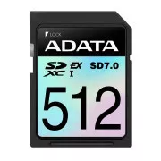 ADATA SDXC karta 512GB Extreme, PCIe Gen3, UHS-I, C10, V30, (R:800/W:700 MB/s)