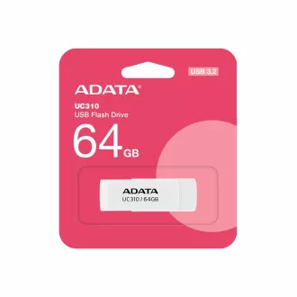 ADATA Flash Disk 64GB UC310, USB 3.2, bílá ADATA Flash Disk 64GB UC310, USB 3.2, bílá