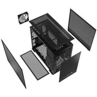 ADATA XPG case VALOR MESH NANO Mini-Tower, bez zdroje, 1x 120mm ARGB Fan, Černá