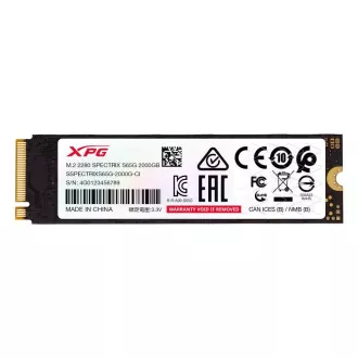 ADATA SSD 2TB XPG SPECTRIX S65G, PCIe Gen4x4 M.2 2280, (R:6000/W:5000 MB/s) ADATA SSD 2TB XPG SPECTRIX S65G, PCIe Gen4x4 M.2 2280, (R:6000/W:5000 MB/s)
