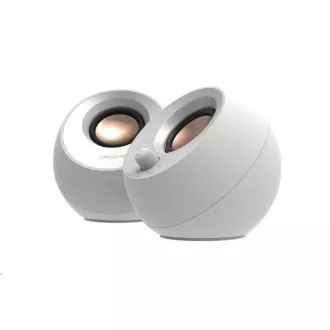 Creative PEBBLE V3, stolní 2.0 reproduktory s USB-C a Bluetooth 5.0 - bílé