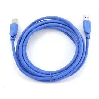 GEMBIRD Kabel USB 3.0 A-B propojovací 3m (modrý) GEMBIRD Kabel USB 3.0 A-B propojovací 3m (modrý)
