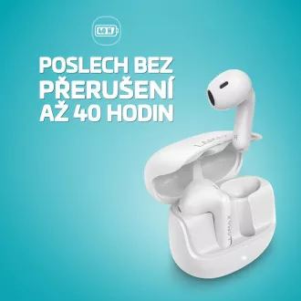 LAMAX Tones1 - bezdrátová sluchátka - bílá LAMAX Tones1 - bezdrátová sluchátka - bílá