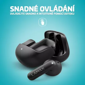 LAMAX Tones1 - bezdrátová sluchátka - černá LAMAX Tones1 - bezdrátová sluchátka - černá