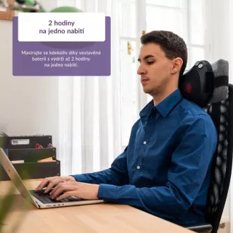 TrueLife RelaxBack B3 Charge - masážní polštář s dobíjecí baterií TrueLife RelaxBack B3 Charge - masážní polštář s dobíjecí baterií