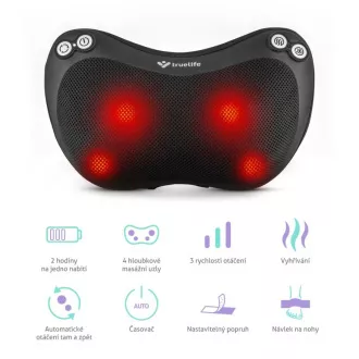 TrueLife RelaxBack B3 Charge - masážní polštář s dobíjecí baterií TrueLife RelaxBack B3 Charge - masážní polštář s dobíjecí baterií
