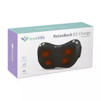 TrueLife RelaxBack B3 Charge - masážní polštář s dobíjecí baterií TrueLife RelaxBack B3 Charge - masážní polštář s dobíjecí baterií