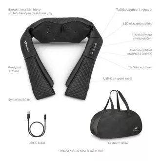 TrueLife RelaxBack B6 Charge - masážní límec s dobíjecí baterií TrueLife RelaxBack B6 Charge - masážní límec s dobíjecí baterií