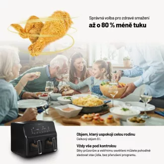 Lauben DualZone® Air Fryer 8000BC Lauben DualZone® Air Fryer 8000BC