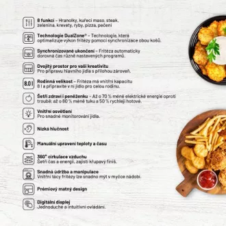 Lauben DualZone® Air Fryer 8000BC Lauben DualZone® Air Fryer 8000BC