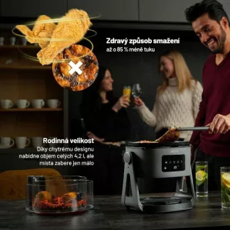 Lauben Glass&Grill Air Fryer 3in1 5500BG - horkovzdušná fritéza Lauben Glass&Grill Air Fryer 3in1 5500BG - horkovzdušná fritéza