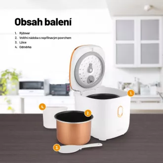 Lauben Multifunction Rice Cooker 1200WR Rose Gold Edition - rýžovar Lauben Multifunction Rice Cooker 1200WR Rose Gold Edition - rýžovar
