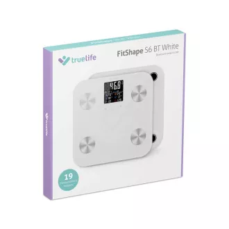 TrueLife FitShape S6 BT - Bioelektrická impedanční bluetooth váha - bílá TrueLife FitShape S6 BT - Bioelektrická impedanční bluetooth váha - bílá
