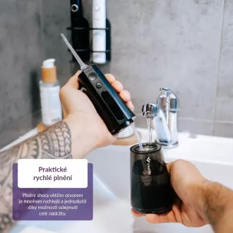 TrueLife AquaFloss Compact L100 Black - ústní sprcha TrueLife AquaFloss Compact L100 Black - ústní sprcha