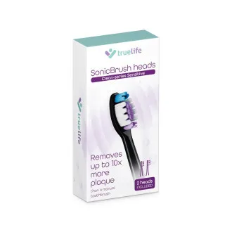 TrueLife SonicBrush Clean-series heads Sensitive black 2 pack TrueLife SonicBrush Clean-series heads Sensitive black 2 pack