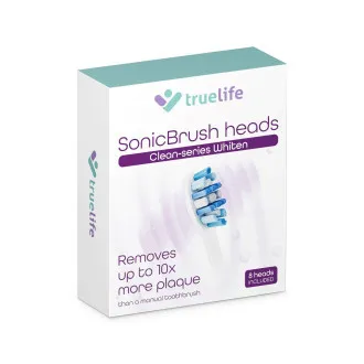 TrueLife SonicBrush Clean-series heads Whiten white 8 pack TrueLife SonicBrush Clean-series heads Whiten white 8 pack