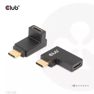 Club3D set adapterů USB-C Gen2 angled adapter set of 2, 4K120Hz, 240W, (M/F) Club3D set adapterů USB-C Gen2 angled adapter set of 2, 4K120Hz, 240W, (M/F)