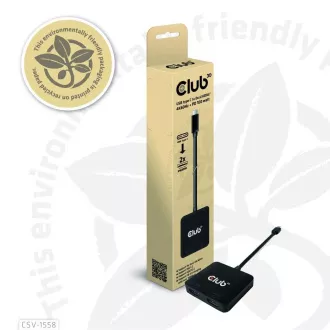 Club3D Video hub MST USB-C na 2xHDMI + USB-C PD 3.0, 4K60Hz