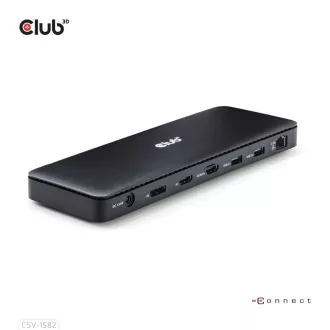 Club3D Dokovací stanice USB-C 12v1, 1xDP, 1xHDMI, 2xUSB-C, 4xUSB, 1xRJ45, černá Club3D Dokovací stanice USB-C 12v1, 1xDP, 1xHDMI, 2xUSB-C, 4xUSB, 1xRJ45, černá