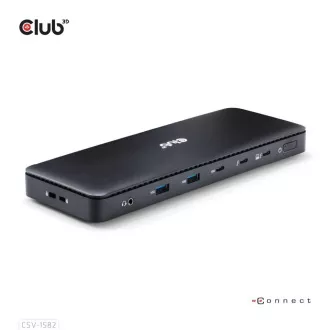 Club3D Dokovací stanice USB-C 12v1, 1xDP, 1xHDMI, 2xUSB-C, 4xUSB, 1xRJ45, černá Club3D Dokovací stanice USB-C 12v1, 1xDP, 1xHDMI, 2xUSB-C, 4xUSB, 1xRJ45, černá