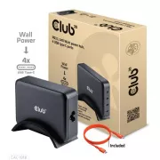 Club3D cestovní nabíječka 240W GaN technologie, 4xUSB-C, PPS + PD 3.1 Support