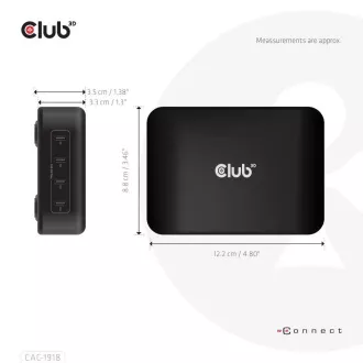 Club3D cestovní nabíječka 240W GaN technologie, 4xUSB-C, PPS + PD 3.1 Support Club3D cestovní nabíječka 240W GaN technologie, 4xUSB-C, PPS + PD 3.1 Support
