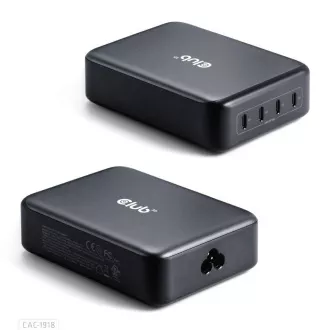Club3D cestovní nabíječka 240W GaN technologie, 4xUSB-C, PPS + PD 3.1 Support Club3D cestovní nabíječka 240W GaN technologie, 4xUSB-C, PPS + PD 3.1 Support