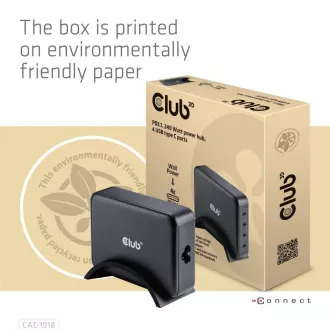 Club3D cestovní nabíječka 240W GaN technologie, 4xUSB-C, PPS + PD 3.1 Support Club3D cestovní nabíječka 240W GaN technologie, 4xUSB-C, PPS + PD 3.1 Support