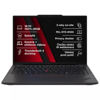 LENOVO NTB ThinkPad X13 G6 - Ultra7 255U, 13.3" WUXGA Touch, 32GB, 1TBSSD, 5MP+IRcam, 5G, W11P LENOVO NTB ThinkPad X13 G6 - Ultra7 255U, 13.3" WUXGA Touch, 32GB, 1TBSSD, 5MP+IRcam, 5G, W11P