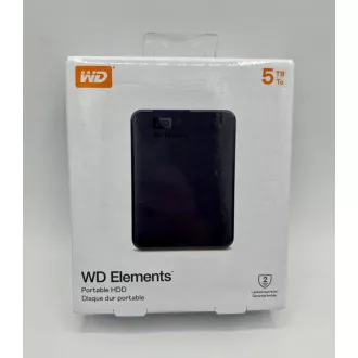 WD Elements Portable 5TB, Externí HDD, USB 3.0, černá WD Elements Portable 5TB, Externí HDD, USB 3.0, černá