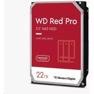 WD RED Pro NAS WD221KFGX 22TB, SATA III 3.5", 512MB 7200RPM, 265MB/s, CMR WD RED Pro NAS WD221KFGX 22TB, SATA III 3.5", 512MB 7200RPM, 265MB/s, CMR