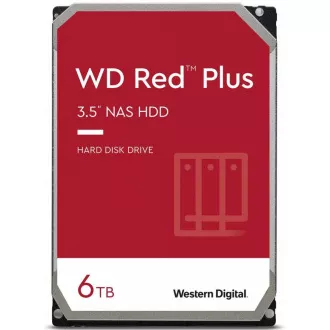 WD RED PLUS NAS WD60EFPX 6TB, SATA III 3.5", 256MB 5400RPM, 180MB/s, CMR