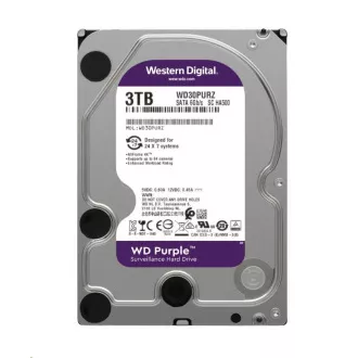 WD PURPLE WD33PURZ 3TB, SATA III 3.5", 256MB, 175MB/s, Low Noise, CMR WD PURPLE WD33PURZ 3TB, SATA III 3.5", 256MB, 175MB/s, Low Noise, CMR