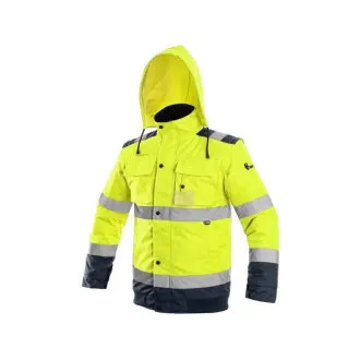 Bunda CXS LUTON, výstražná, pánská, žluto-modrá, vel. 4XL Bunda CXS LUTON, výstražná, pánská, žluto-modrá, vel. 4XL