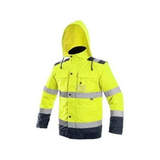 Bunda CXS LUTON, výstražná, pánská, žluto-modrá, vel. 4XL Bunda CXS LUTON, výstražná, pánská, žluto-modrá, vel. 4XL