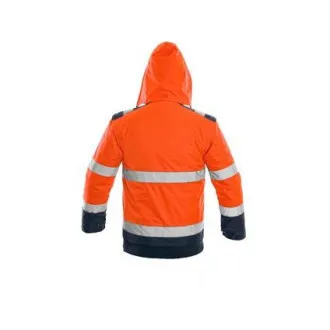 Bunda CXS LUTON, výstražná, pánská, oranžovo-modrá, vel. M