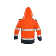 Bunda CXS LUTON, výstražná, pánská, oranžovo-modrá, vel. 3XL