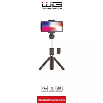 WG - Selfie tyč WG 6, Selfie tyč + tripod, teleskopická, s bluetooth tlačítkem, černá WG - Selfie tyč WG 6, Selfie tyč + tripod, teleskopická, s bluetooth tlačítkem, černá