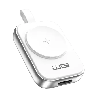 WG - Nabíjecí magnetické zařízení s USB-C pro Apple Watch, bílo stříbrná