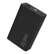 WG - Power Bank 20000 mAh, USB-C PD 20W + USB-A QC 22.5W, černá