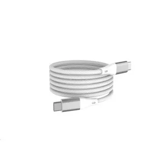 WG - Datový kabel Type-C na Type-C, 1 metr, 3A, 60W, magnetický samonavíjecí, bílá WG - Datový kabel Type-C na Type-C, 1 metr, 3A, 60W, magnetický samonavíjecí, bílá