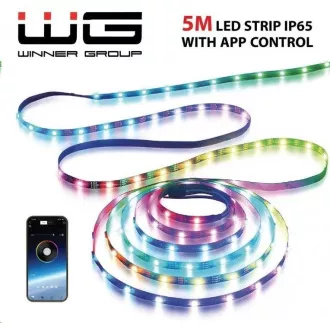 WG - LED pásek WG2, 5 metrů, s aplikaci, IP 65