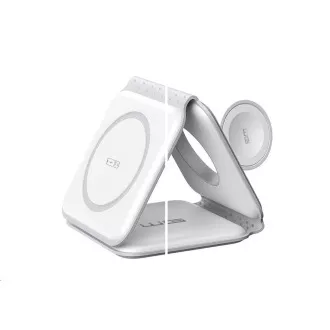 WG - Bezdrátová nabíječka WGMaxFlex 3in1 / Skládací / 15W+5W+2.5W / WG 42 / white WG - Bezdrátová nabíječka WGMaxFlex 3in1 / Skládací / 15W+5W+2.5W / WG 42 / white