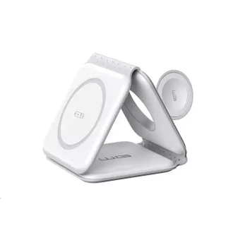WG - Bezdrátová nabíječka WGMaxFlex 3in1 / Skládací / 15W+5W+2.5W / WG 42 / white WG - Bezdrátová nabíječka WGMaxFlex 3in1 / Skládací / 15W+5W+2.5W / WG 42 / white